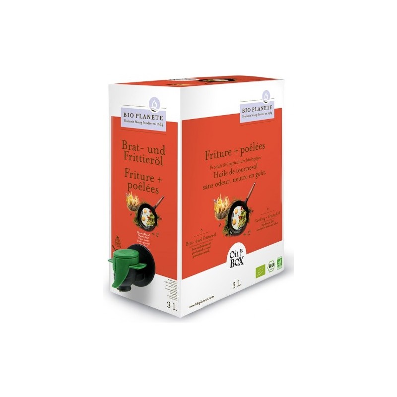 OLEJ SŁONECZNIKOWY DO GOTOWANIA I SMAŻENIA BIO 3 L - BIO PLANETE
