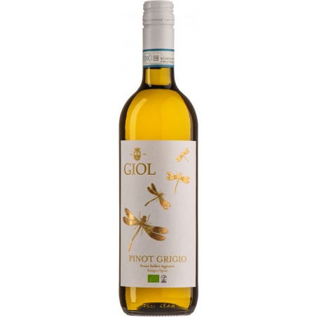 WINO GIOL PINOT GRIGIO BEZ DODATKU SIARCZYNÓW BIAŁE WYTRAWNE BIO 0,75 L (WŁOCHY)