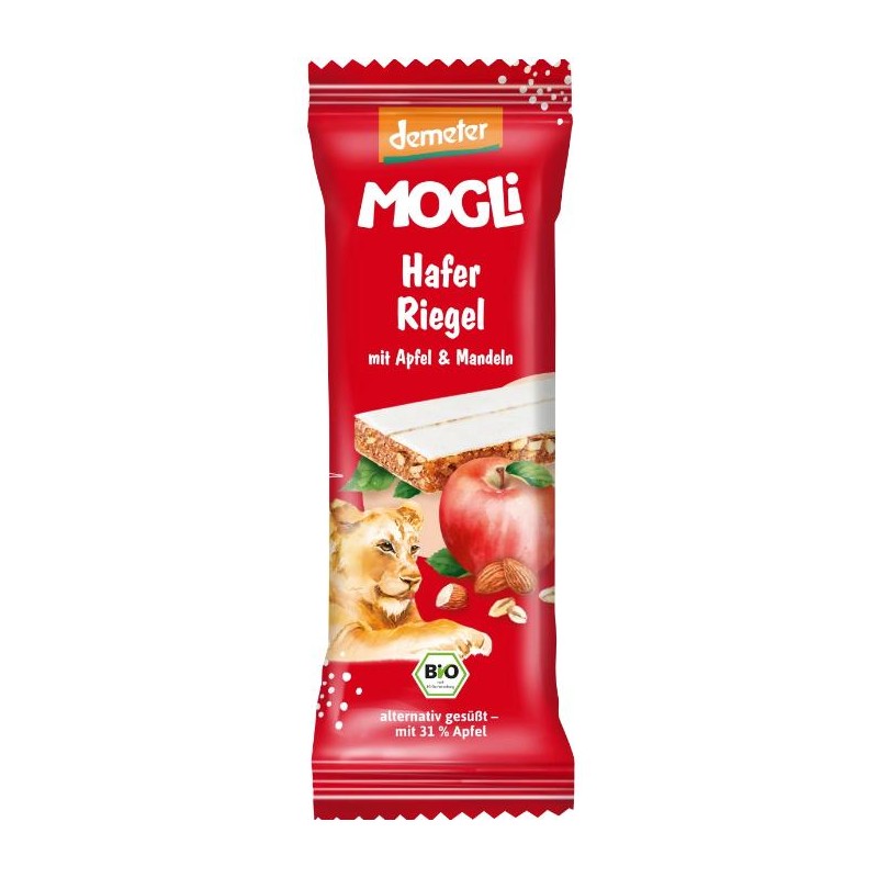 BATON OWSIANY JABŁKOWO - MIGDAŁOWY DEMETER BIO 25 g - MOGLI