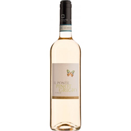 WINO IL PONTE PINOT GRIGIO BIAŁE WYTRAWNE BIO 0,75 L (WŁOCHY)