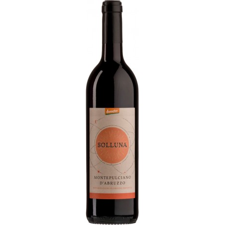 WINO SOLLUNA MONTEPULCIANO D'ABRUZZO CZERWONE WYTRAWNE DEMETER BIO 0,75 L (WŁOCHY)