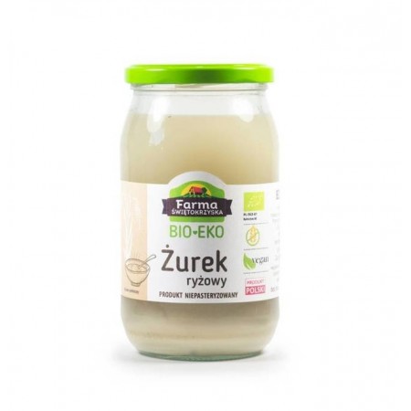 ŻUREK NA ZAKWASIE RYŻOWYM BEZGLUTENOWY BIO 720 g - FARMA ŚWIĘTOKRZYSKA