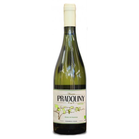 WINO BIAŁE PÓŁWYTRAWNE JOHANNITER BIO 750 ml - WINNICE PRADOLINY