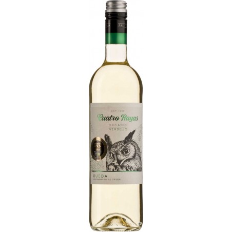 WINO CUATRO RAYAS VERDEJO BIAŁE WYTRAWNE BIO 0,75 L (HISZPANIA)