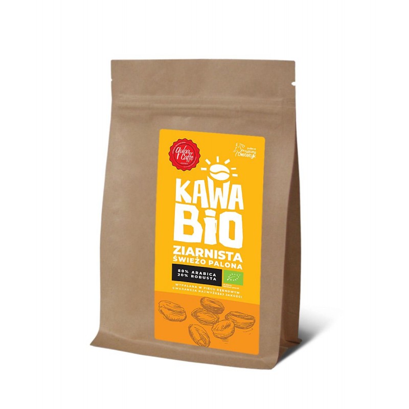 KAWA ZIARNISTA ARABICA/ROBUSTA BIO 250 g - QUBA CAFFE
