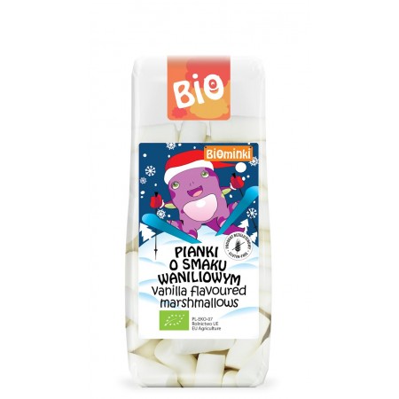 PIANKI O SMAKU WANILIOWYM BEZGLUTENOWE BIO 120 g - BIOMINKI (EDYCJA ŚWIĄTECZNA)(PRODUKT SEZONOWY)
