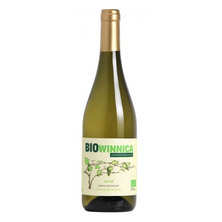 WINO BIAŁE PÓŁWYTRAWNE CUVÉE BIO 750 ml - WINNICE PRADOLINY (BIOWINNICA)