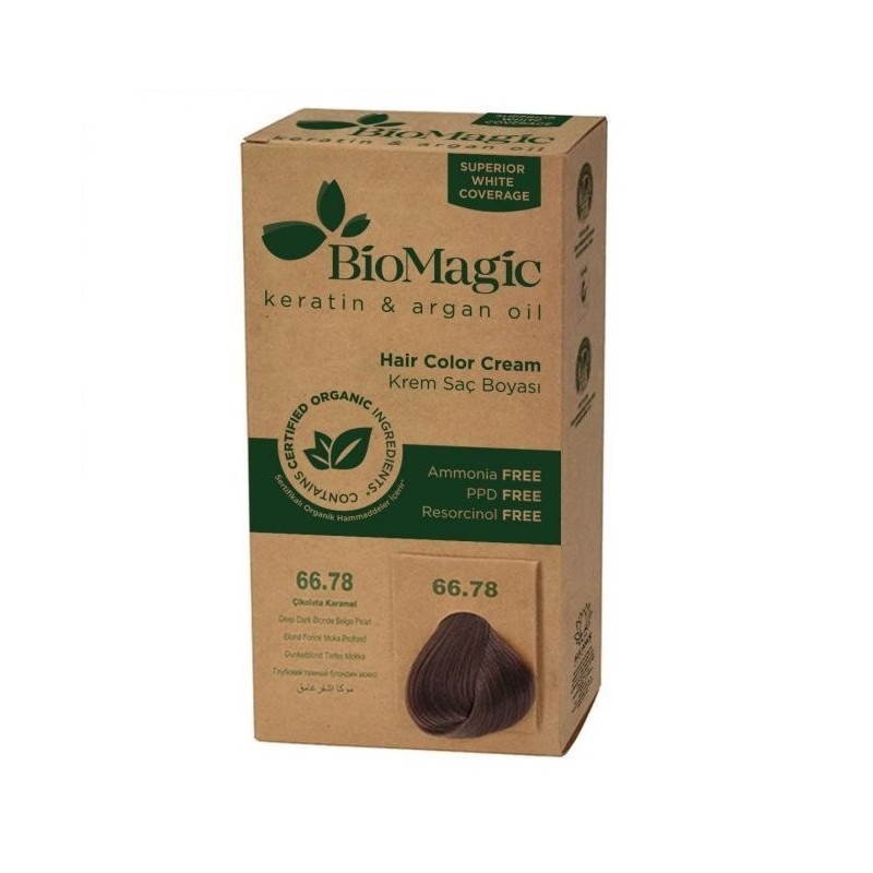 FARBA DO WŁOSÓW BARDZO CIEMNY PERŁOWY BLOND (66.78) 250 g - BIOMAGIC