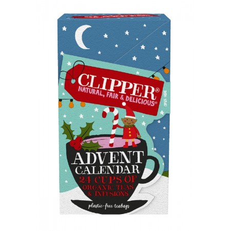 KALENDARZ ADWENTOWY (HERBATKI I HERBATY) BIO (24 szt.) 49 g - CLIPPER (PRODUKT SEZONOWY)