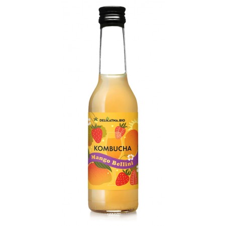 KOMBUCHA KOKTAJLOWA MANGO BELLINI BIO 270 ml - DELIKATNA