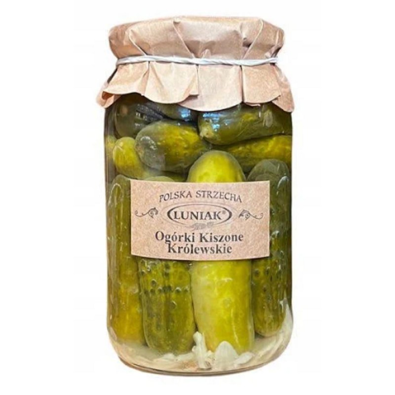 OGÓRKI KISZONE KRÓLEWSKIE 870 g (520 g) - LUNIAK
