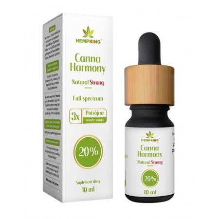 OLEJ KONOPNY 20 % (2000 mg FITOSKŁADNIKÓW) 10 ml - HEMPKING