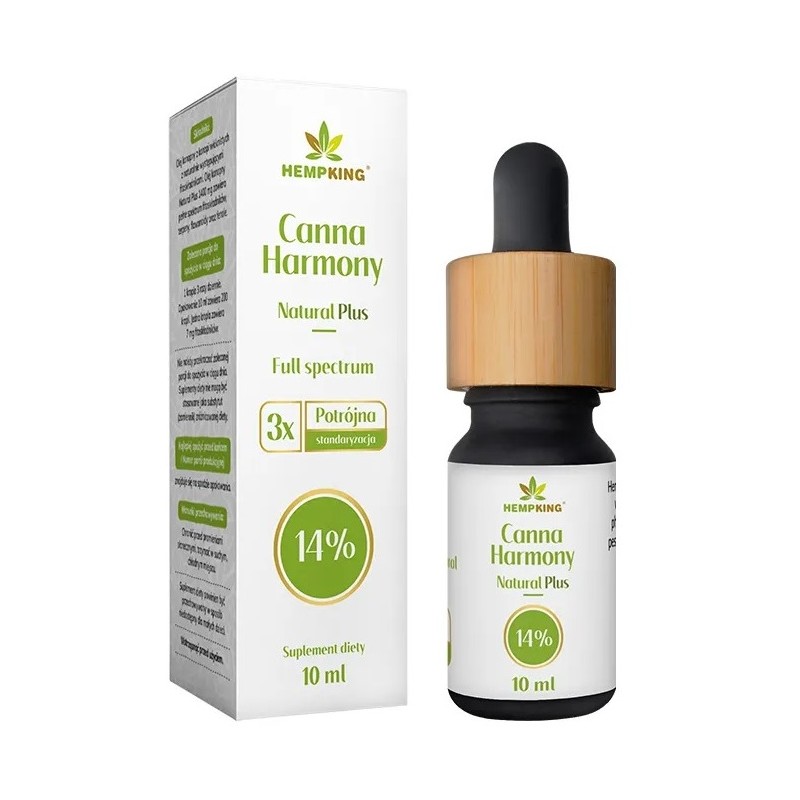OLEJ KONOPNY 14 % (1400 mg FITOSKŁADNIKÓW) 10 ml - HEMPKING
