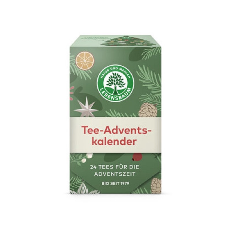KALENDARZ ADWENTOWY (HERBATKI I HERBATY) BIO (24 szt.) 42,5 g - LEBENSBAUM (PRODUKT SEZONOWY)