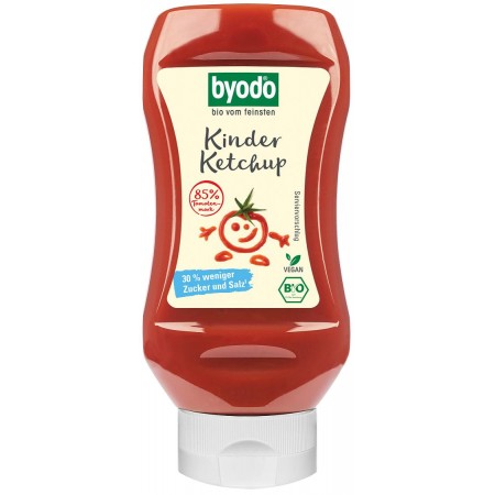 KETCHUP DLA DZIECI BEZGLUTENOWY BIO 300 ml - BYODO