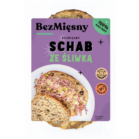 SCHAB ZE ŚLIWKĄ ROŚLINNY PLASTRY 100 g - BEZMIĘSNY (PRODUKT SEZONOWY)