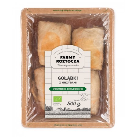 GOŁĄBKI WEGAŃSKIE Z GRZYBAMI BIO 500 g - FARMY ROZTOCZA (NA ZAMÓWIENIE)