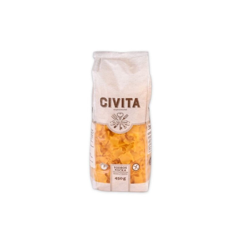 MAKARON (KUKURYDZIANY) ŁAZANKI BEZGLUTENOWY 450 g  - CIVITA