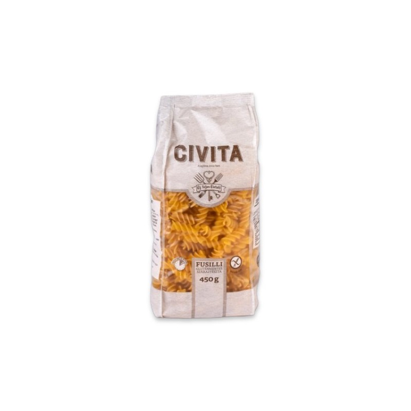 MAKARON (KUKURYDZIANY) FUSILLI BEZGLUTENOWY 450 g - CIVITA
