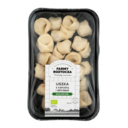 USZKA Z KAPUSTĄ I GRZYBAMI BIO 300 g - FARMY ROZTOCZA (NA ZAMÓWIENIE - PRODUKT SEZONOWY)