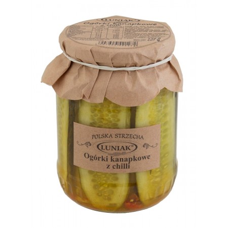 OGÓRKI KANAPKOWE Z CHILI 710 g (380 g) - LUNIAK