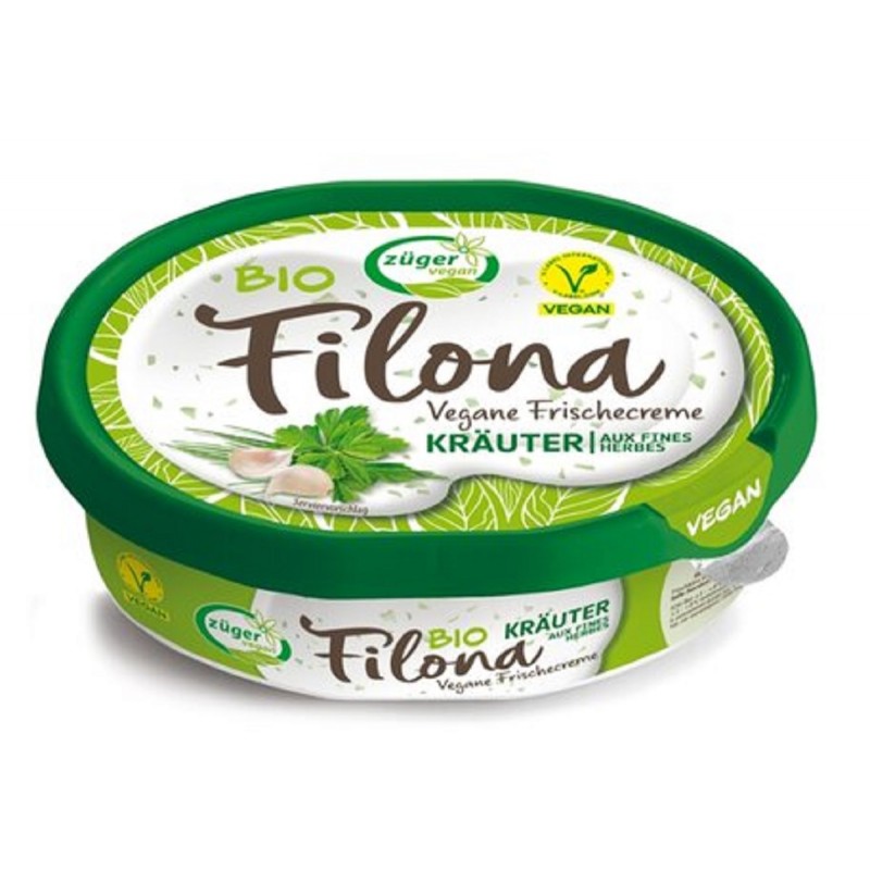 WEGAŃSKA ALTERNATYWA SERKA Z ZIOŁAMI (FILONA) BIO 150 g - ZUGER