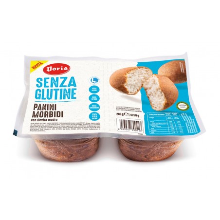 BUŁECZKI MIĘKKIE BEZGLUTENOWE (4 x 50 g) 200 g - DORIA