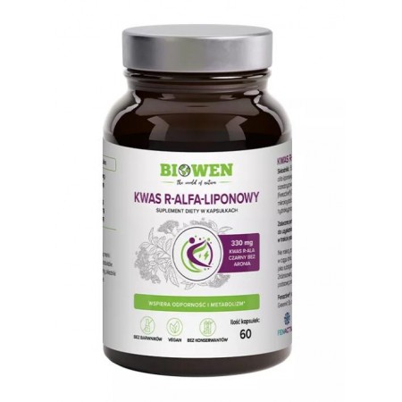 KWAS R-ALFA-LIPONOWY (300 mg) 60 KAPSUŁEK - BIOWEN