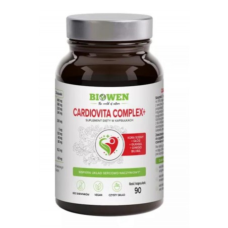 KAPSUŁKI NA WSPARCIE PRACY SERCA CARDIOVITA COMPLEX+ 90 szt. - BIOWEN