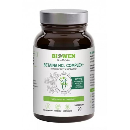 BETAINA HCL COMPLEX 90 KAPSUŁEK - BIOWEN