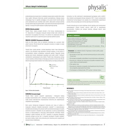 TABLETKI NA DETOKSYKACJĘ WĄTROBY 30 szt. - PHYSALIS