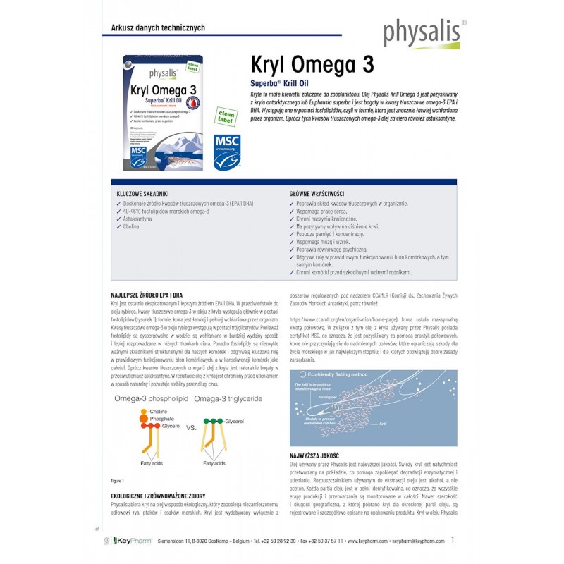 KRYL OMEGA-3 30 KAPSUŁEK - PHYSALIS
