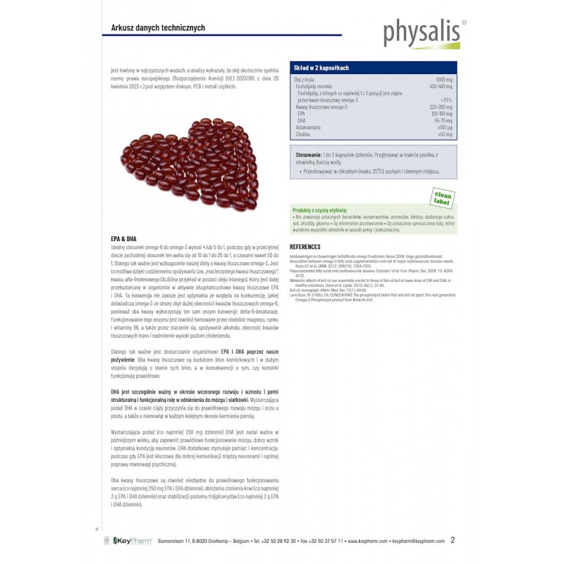 KRYL OMEGA-3 30 KAPSUŁEK - PHYSALIS