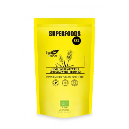 ŁUSKI BABKI JAJOWATEJ SPROSZKOWANE (BŁONNIK) BIO 600 g - BIO PLANET