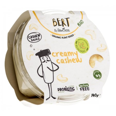 WEGAŃSKA ALTERNATYWA SERKA ŚMIETANKOWEGO Z ORZECHÓW NERKOWCA BIO 140 g - BERT