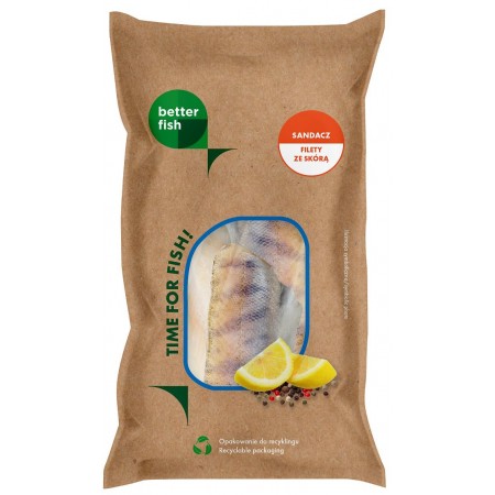 SANDACZ ZE SKÓRĄ MROŻONY 450 g - BETTER FISH