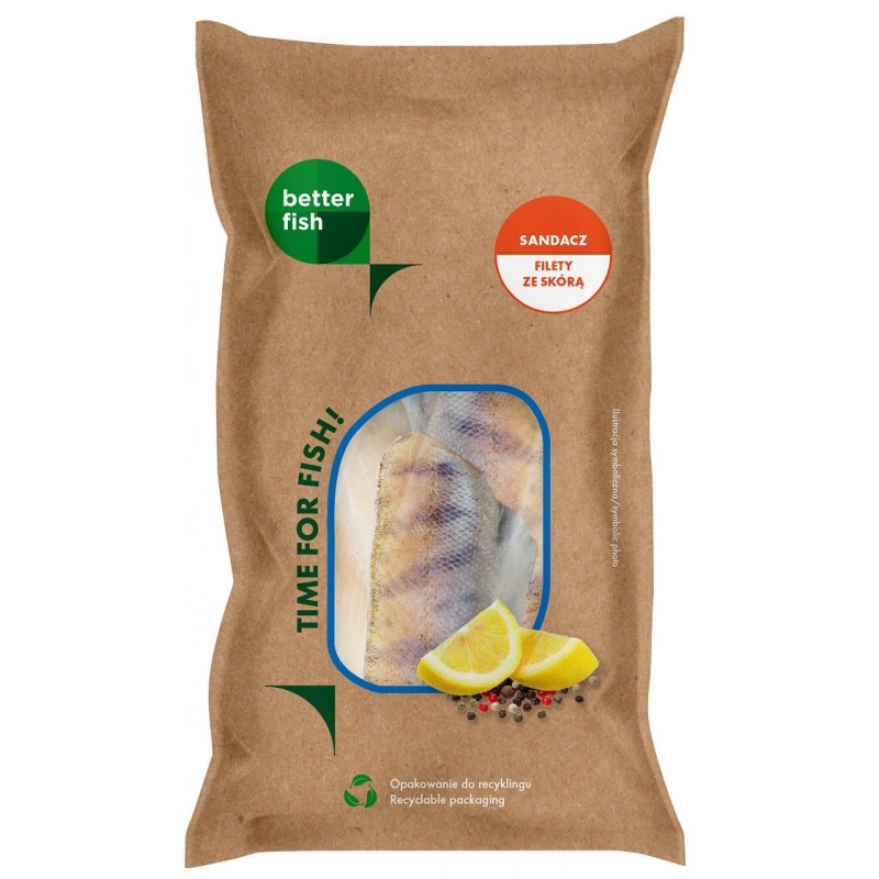 SANDACZ ZE SKÓRĄ MROŻONY 450 g - BETTER FISH