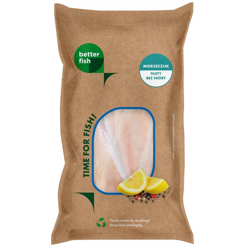 MORSZCZUK ARGENTYŃSKI FILET BEZ SKÓRY MROŻONY 450 g - BETTER FISH