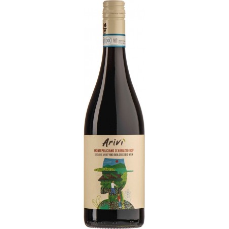 WINO ARIVI' MONTEPULCIANO D'ABRUZZO CZERWONE WYTRAWNE BIO 0,75 L (WŁOCHY)