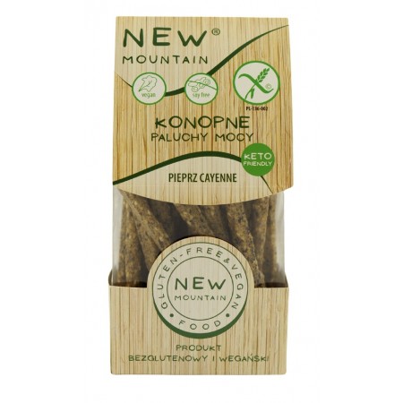 PALUCHY MOCY KONOPNE Z PIEPRZEM CAYENNE BEZGLUTENOWE 200 g - NEW MOUNTAIN