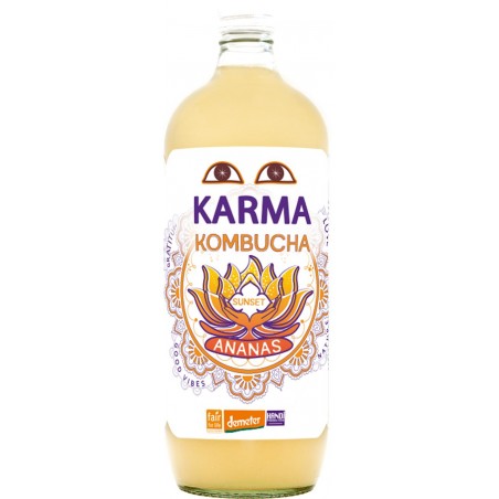 KOMBUCHA Z ANANASEM FAIR FOR LIFE DEMETER BIO 1 L - KARMA KOMBUCHA