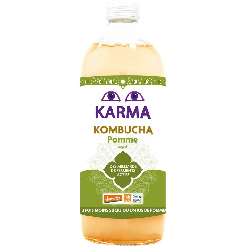 KOMBUCHA Z JABŁKIEM FAIR FOR LIFE DEMETER BIO 1 L - KARMA KOMBUCHA
