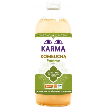KOMBUCHA Z JABŁKIEM FAIR FOR LIFE DEMETER BIO 1 L - KARMA KOMBUCHA