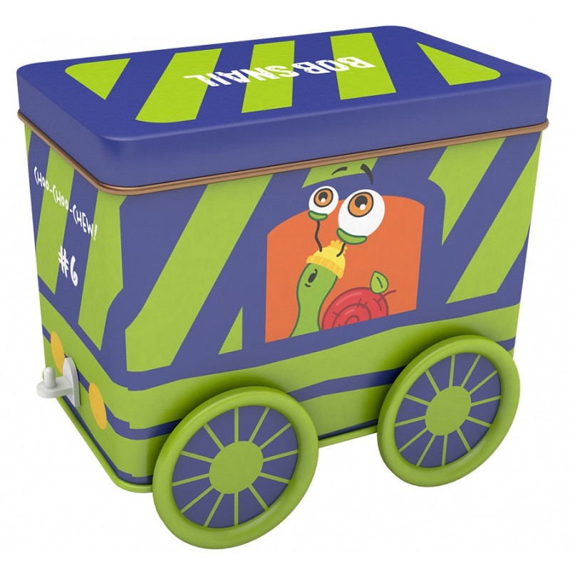 WAGON: PRZEKĄSKI I GALARETKI OWOCOWE Z ZABAWKĄ I NAKLEJKĄ BEZGLUTENOWE 107 g - BOB SNAIL (PRODUKT SEZONOWY)