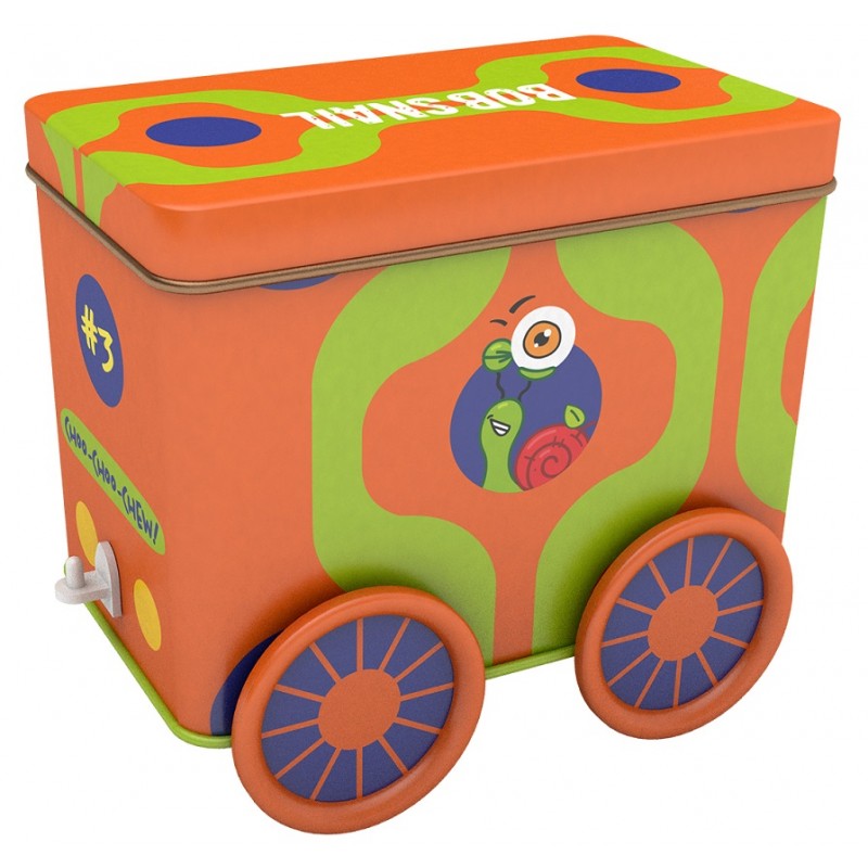 WAGON: PRZEKĄSKI I GALARETKI OWOCOWE Z ZABAWKĄ I NAKLEJKĄ BEZGLUTENOWE 107 g - BOB SNAIL (PRODUKT SEZONOWY)