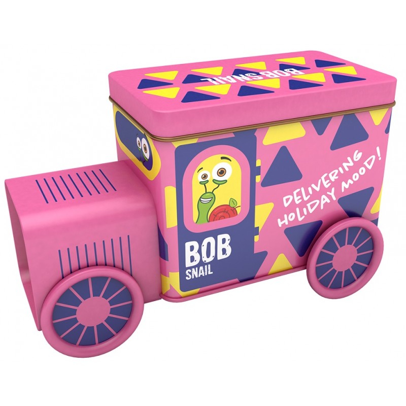 LOKOMOTYWA: PRZEKĄSKI I GALARETKI OWOCOWE Z ZABAWKĄ I NAKLEJKĄ BEZGLUTENOWE 108 g - BOB SNAIL (PRODUKT SEZONOWY)