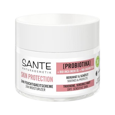 KREM DO TWARZY NA NOC OCHRONNY Z PROBIOTYKAMI, OLEJEM INCHI I MASŁEM SHEA ECO 50 ml - SANTE
