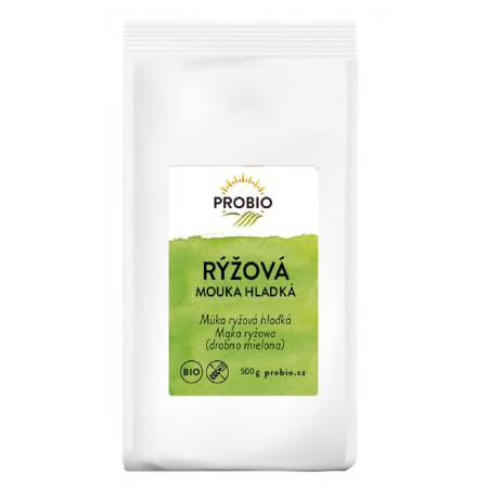 MĄKA RYŻOWA JASNA DROBNO MIELONA BEZGLUTENOWA BIO 500 g - PROBIO