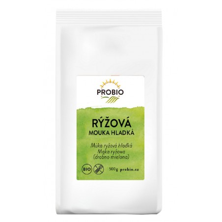 MĄKA RYŻOWA JASNA DROBNO MIELONA BEZGLUTENOWA BIO 500 g - PROBIO