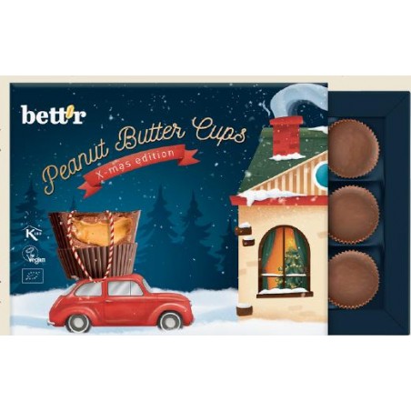 ŚWIĄTECZNY BOX: PRALINY Z KREMEM ORZECHOWYM BIO (12 x 13 g) 156 g - BETT'R (PRODUKT SEZONOWY)